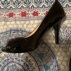 Cole Haan by Nike black patent leather peep toe!
